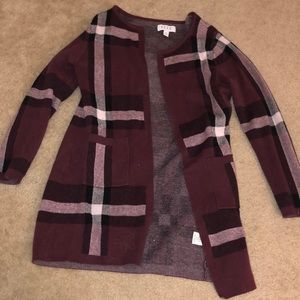 Elle Plaid Cardigan
